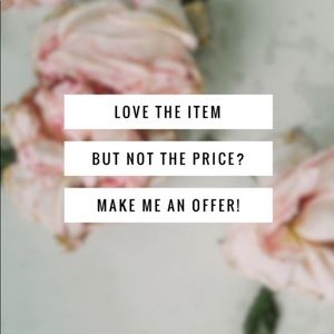 Reasonable offers are welcomed!